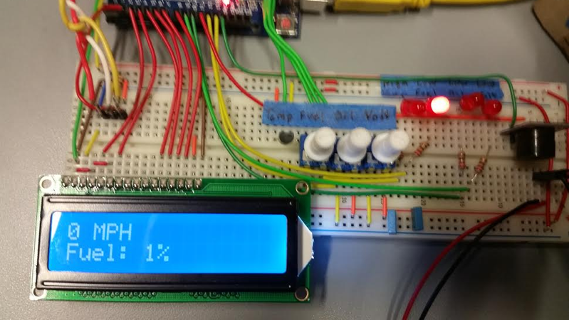 LCD for car diagnostic information